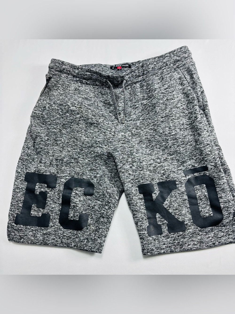Kids Grey Marled Knit Drawstring Shorts - Ecko Unlimited